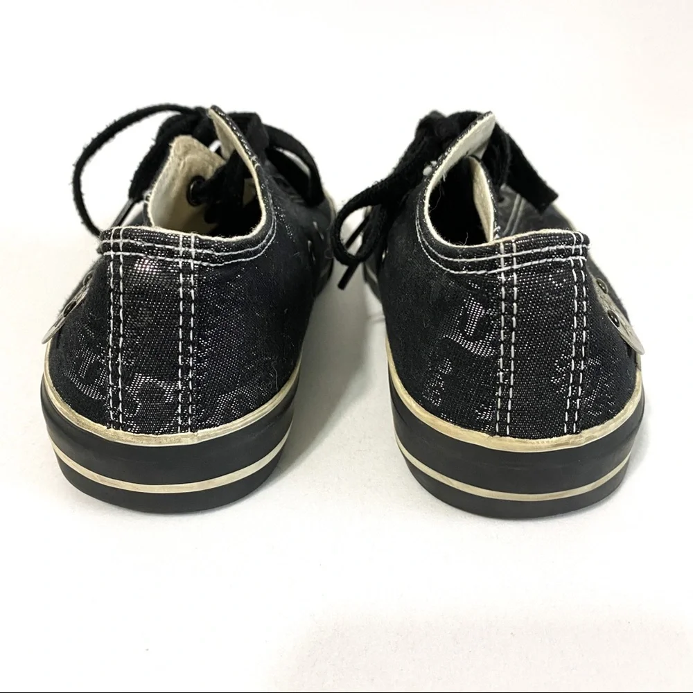 THOMAS WYLDE Black & Metallic Canvas Chuck Sneaker